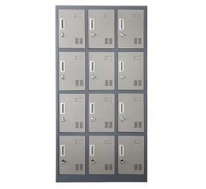 Locker Casillero metálico 3 Cuerpos 12 Puertas