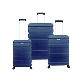 Set de 3 Maletas Rigidas Danubio Azul