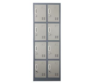 Locker Casillero metálico 2 Cuerpos 8 Puertas