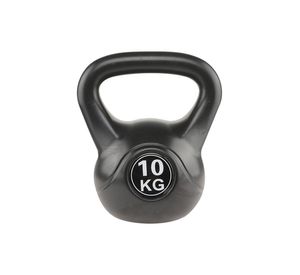 Kettlebell Mancuerna Pesa Rusa Cemento 10 Kg Negro