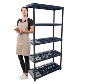 Estante Plástico 91x45x183 cm. 5 Bandejas removibles