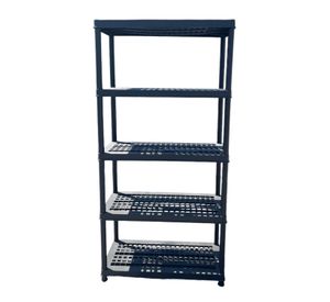 Estante Plástico 91x45x183 cm. 5 Bandejas removibles