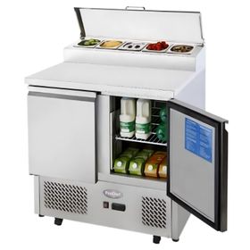 Mesón Refrigerado Pizzero 90 Cm. 300 Lt. Ac. Inox.