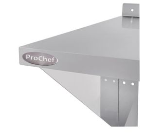 Repisa Mural Lisa 60x30 cm Acero Inoxidable WS-600