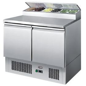 Mesón Refrigerado Pizzero 90 Cm. 300 Lt. Ac. Inox.