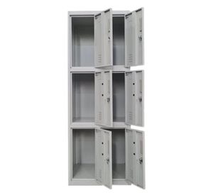 Locker Casillero metálico 2 Cuerpos 6 Puertas