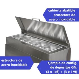 Mesón Refrigerado Pizzero 90 Cm. 300 Lt. Ac. Inox.