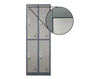 Locker Casillero metálico 2 Cuerpos 4 Puertas