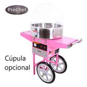 Máquina algodonera de algodón de azúcar con carro