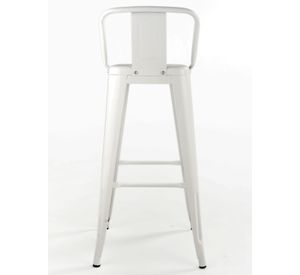 Pack 4 Piso Taburete Tolix Respaldo Blanco
