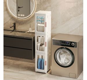 Carro Armario Plástico 3 niveles 25x29x126 cm.