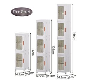 Carro Armario Plástico 3 niveles 25x29x126 cm.