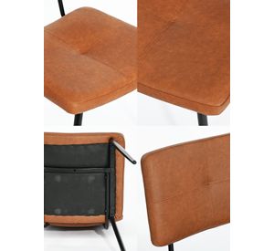 Pack 2 Silla Comedor  Karomi Vintage Café