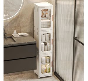 Carro Armario Plástico 3 niveles 25x29x126 cm.