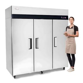 Refrigerador Dual Industrial 1380 lt. Acero Inox.