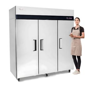 Refrigerador Dual Industrial 1380 lt. Acero Inox.