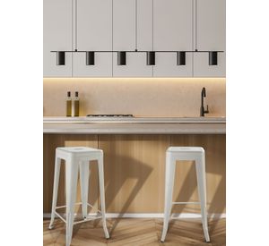 Pack 4 Pisos de Bar Metal Tolix Blanco