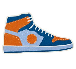 Alfombra kids sneakers 80x46 cm