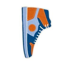 Alfombra kids sneakers 80x46 cm