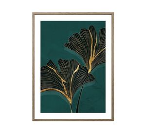 Canvas con marco hojas folia D2 R2 45x60 cm