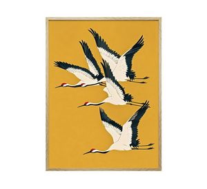 Canvas con marco grullas R2 45x60 cm