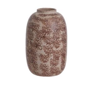 Florero cerámica look piedra 22 cm