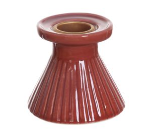 Candelabro líneas cerámica  6 cm