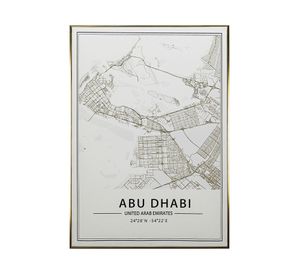 Cuadro con marco 50x70 textura abudhabi R5