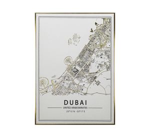 Cuadro con marco 50x70 textura dubái R5