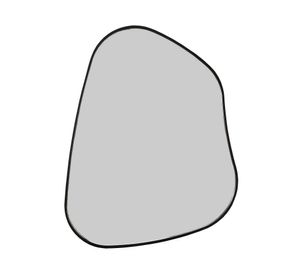 Espejo borde delgado plástico