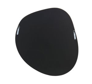 Espejo redondo plástico negro 66 cm