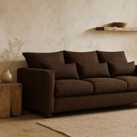 Sofá 3 Cuerpos Pipa Café Tela – Confort y Estilo para tu Hogar