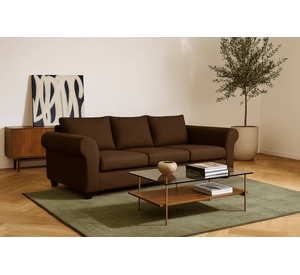 Sofá 3 Cuerpos Pavia Café Tela – Confort y Estilo para tu Hogar