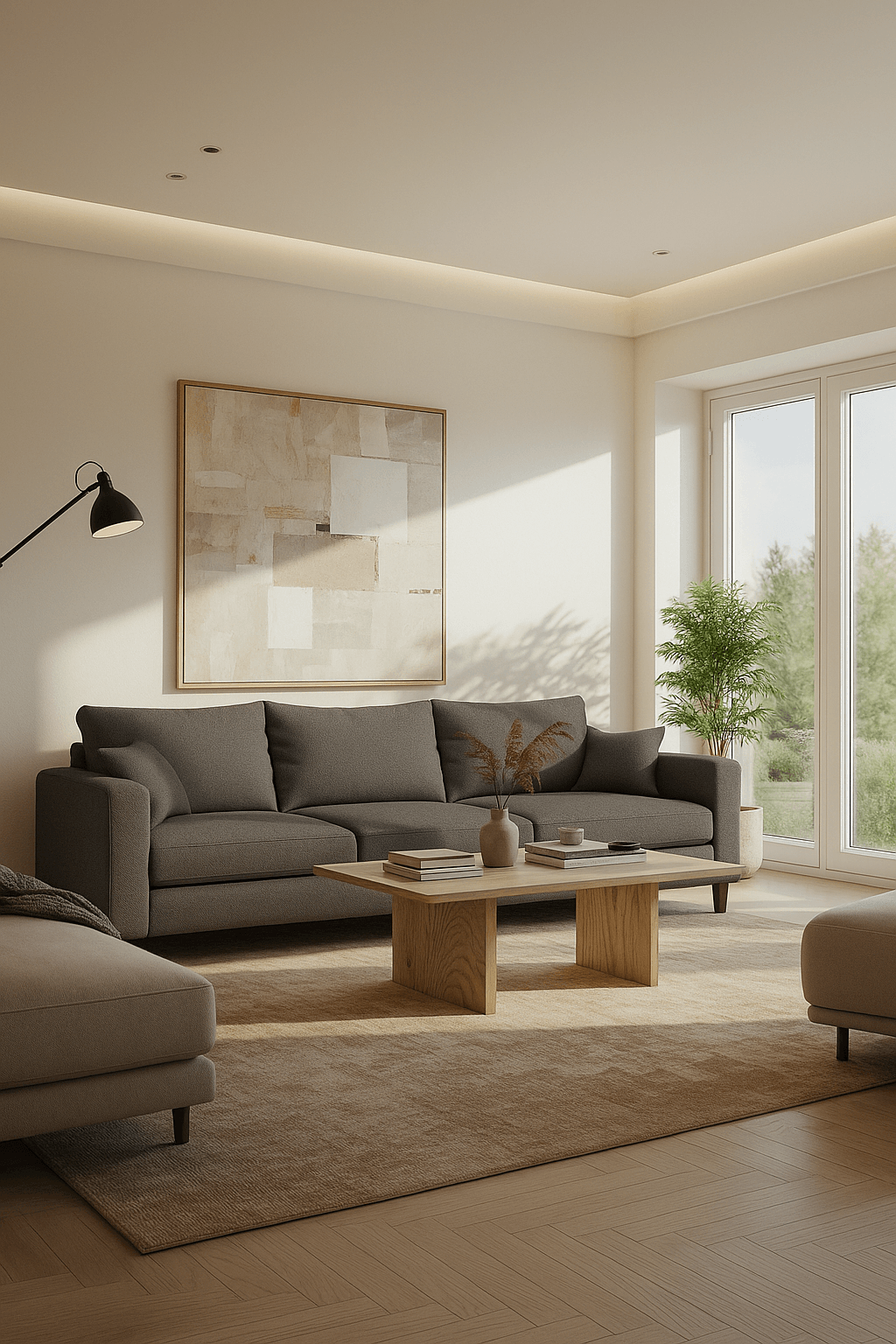 Sofá 3 Cuerpos Petra Gris Oscuro Tela – Confort y Estilo para tu Hogar a $189.990