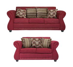 Living 3-2 Tela Roma Rojo