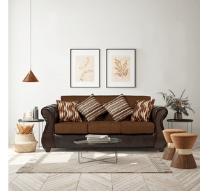 Sofá Verona 3C Tela Café