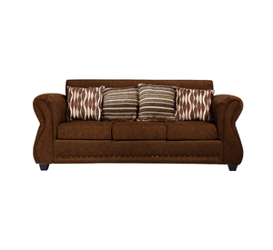 Sofá Roma 3C Tela Café