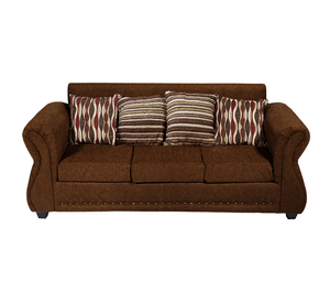 Sofá Roma 3C Tela Café