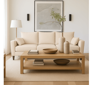 Sofá 3 Cuerpos Palais Beige Tela – Confort y Estilo para tu Hogar