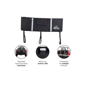 Pad Bicicleta M 139 X 88 cm Negro