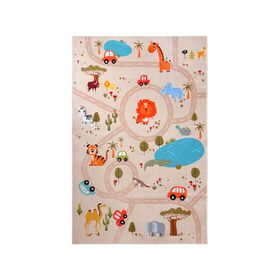Alfombra kids safari animales 100x150 cm