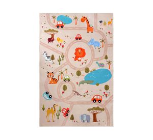 Alfombra kids safari animales 100x150 cm