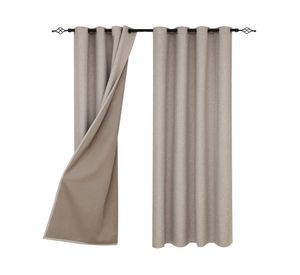 Cortina blackout calden 130x230 cm beige