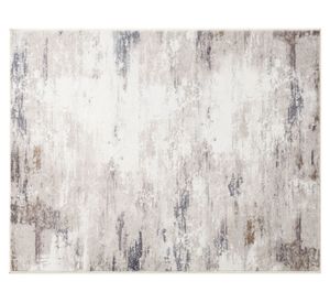 Alfombra print abstracto 60x90 cm taupe