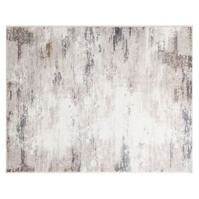 Alfombra print abstracto 60x90 cm taupe