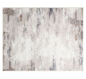 Alfombra print abstracto 60x90 cm taupe