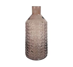 Florero vidrio textura 34 cm