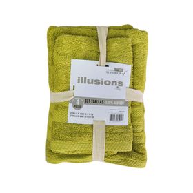 Set toalla lima 4 piezas