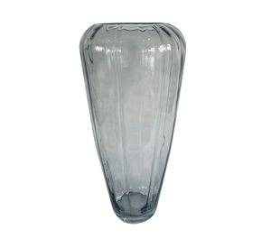 Florero boca ancha gris 50 cm