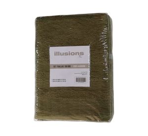 Set toalla verde 2 piezas